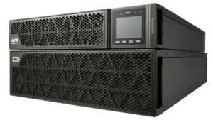 إيه بي سي Smart‑UPS On‑Line 10 kVA/10 kW، Rack/Tower، 230 فولت، مخارج 2× IEC C13 + 1× IEC C19 + وصلات سلكية 3‑أسلاك (H+N+E)، بطاقة شبكة، بدون مجموعة سكك (Rail Kit) – SRTG10KXLI - APC Smart UPS SRTG10KXLI